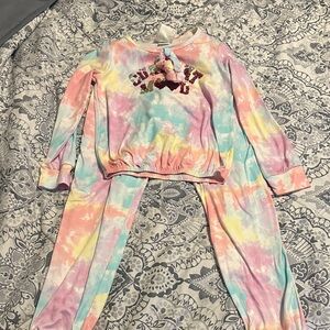 Colorful Tie-Dye Kids Matching Set